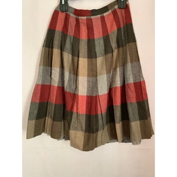 Century of Boston Vintage All Wool Pleated Skirt 28 Waist - Picture 2 of 5